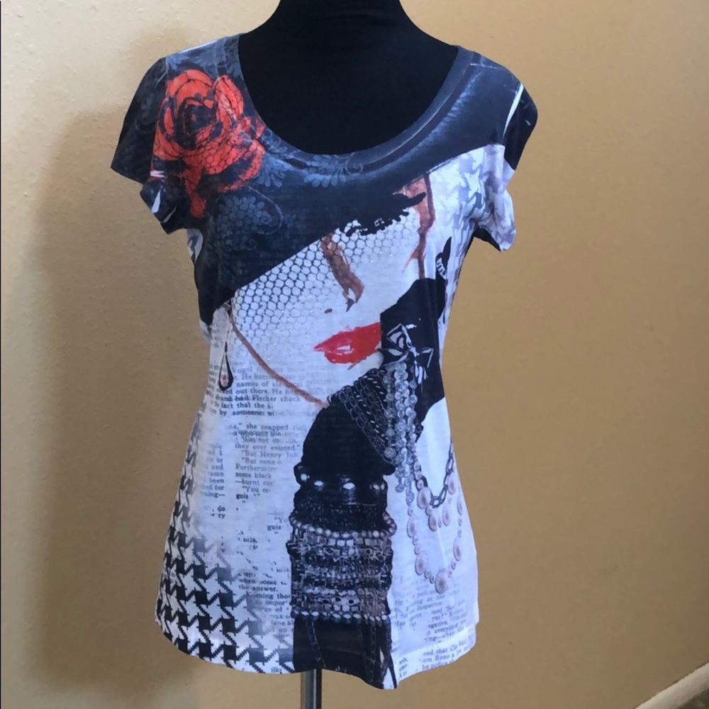 Caché patterned T-shirt